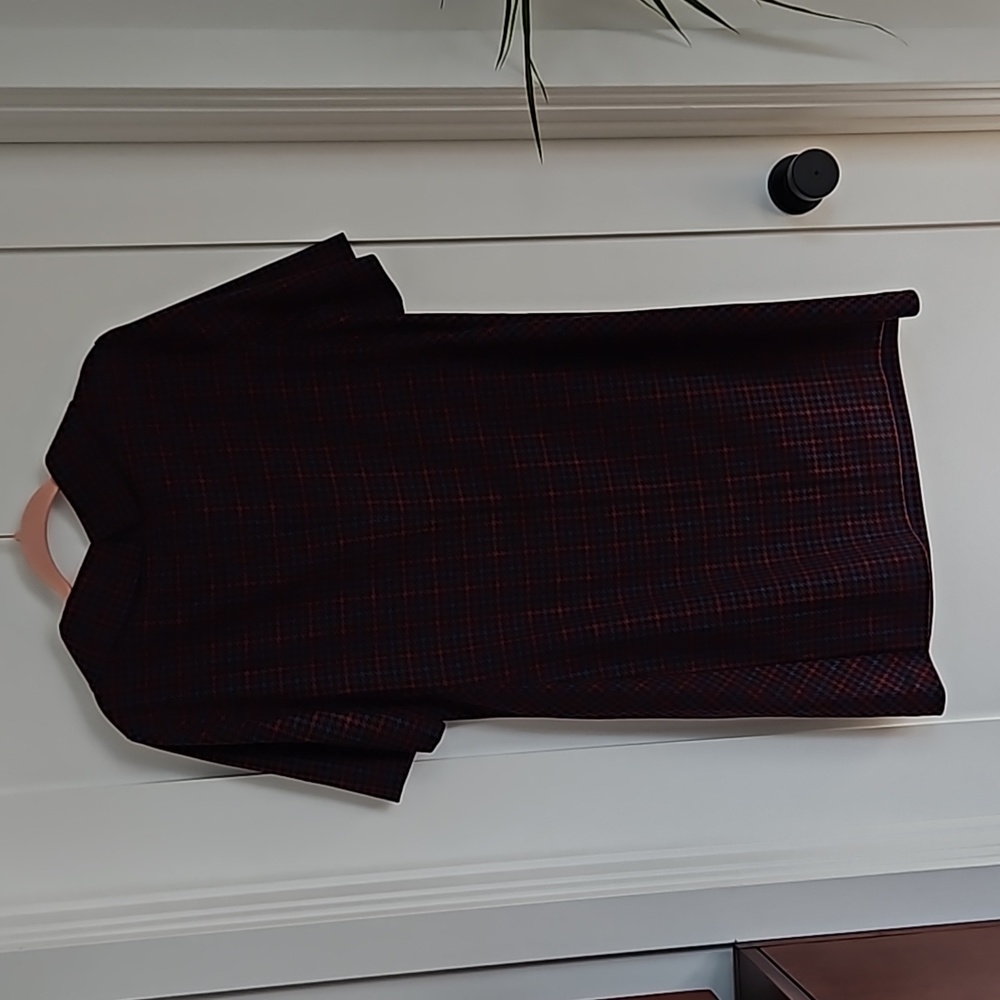 Trina Turk | Plaid Delilah Dress | Red | 14 | NWT - Picture 4 of 11